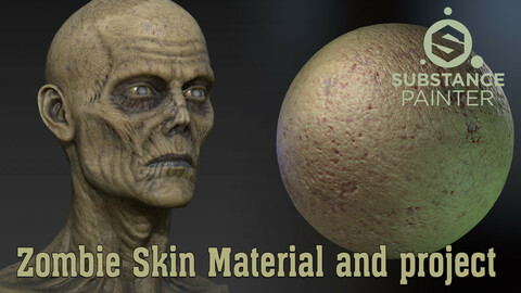 Zombie Skin Material and project