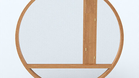 WOOD CIRCLE WINDOW