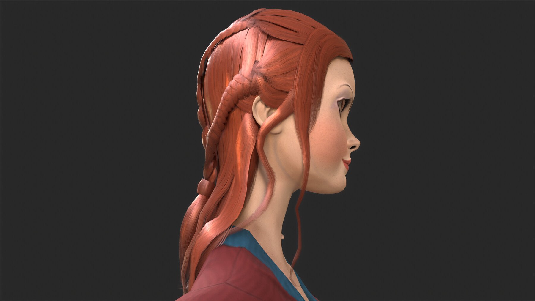 ArtStation - Cartoon Girl 3D Low Poly Character | Game Assets