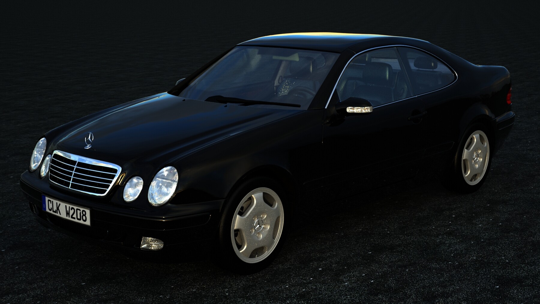 ArtStation - Mercedes Benz CLK | Game Assets
