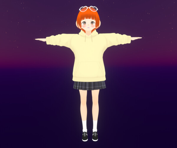 ArtStation - cute anime girl character - Emiyo