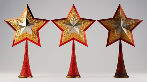 Christmas stars with 2 mesh 3 skin and 3 colors per skin