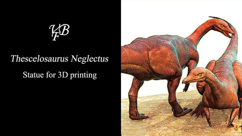 Thescelosaurus Neglectus - Statue for 3D printing