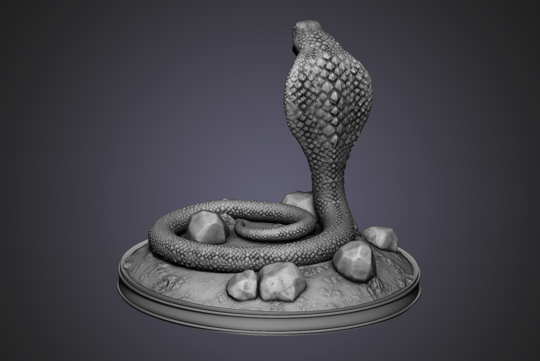 ArtStation - Snake King 3D print model