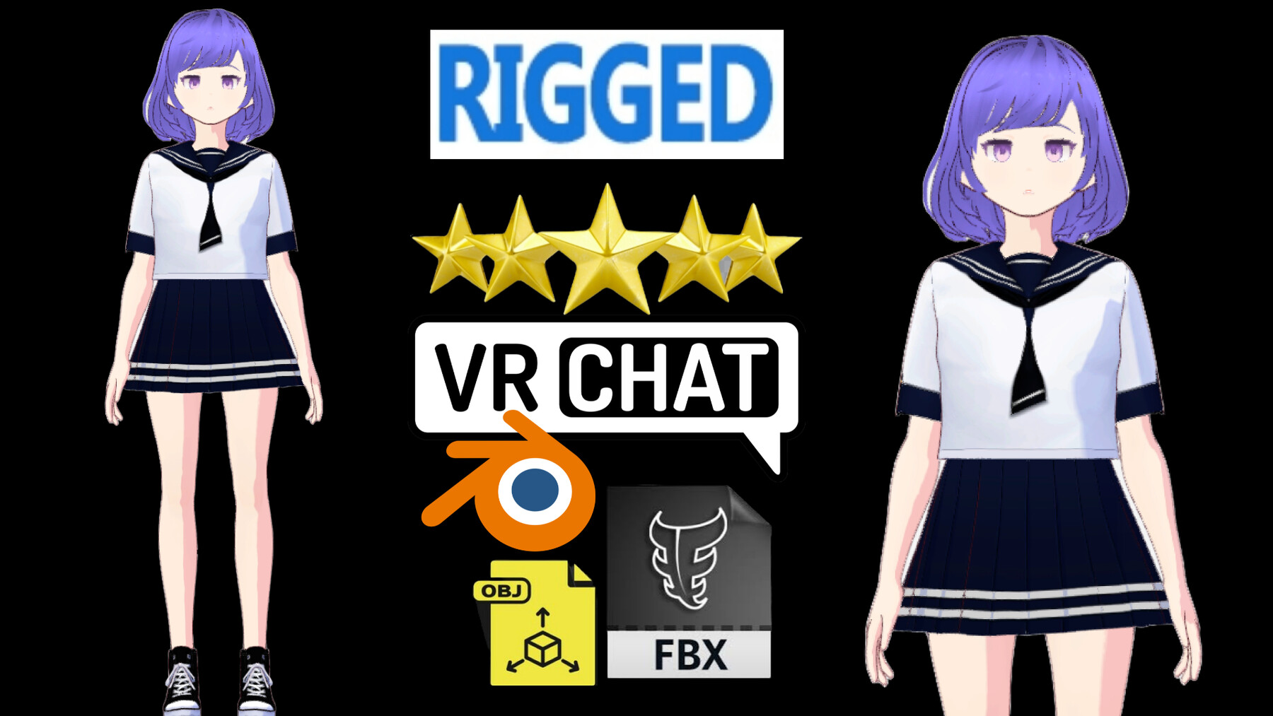 Anime Girl Student in Characters - UE Marketplace