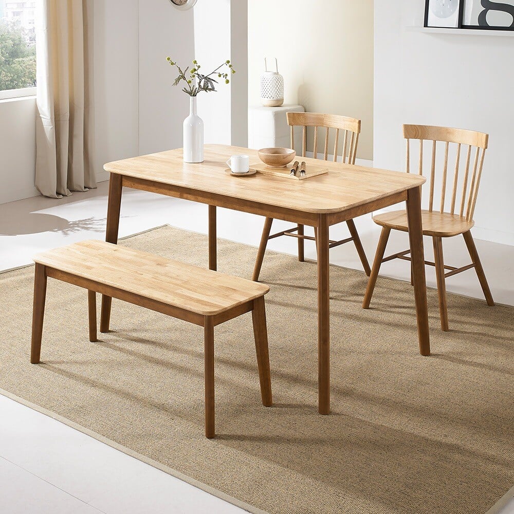 ArtStation - Almond Wood Dining Table Set | Resources