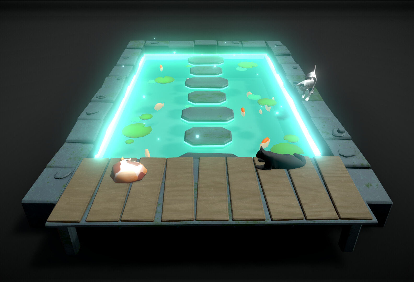 ArtStation Japanese Pond Game Assets