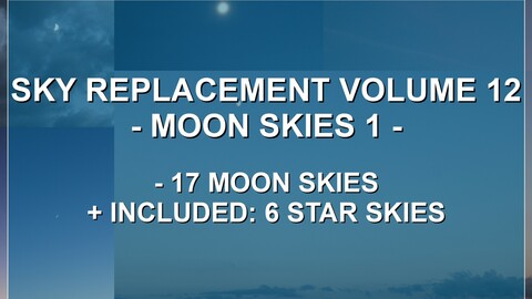 Sky Replacement Volume 12 Moon Skies 1