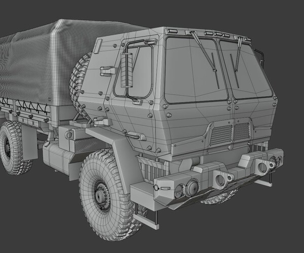 ArtStation - M1083 MTV Medium Tactical Vehicle US ARMY | Game Assets