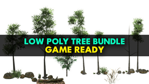 Low Poly Tree Bundle - Game Ready