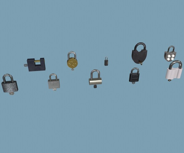 ArtStation Padlocks Pack Game Assets
