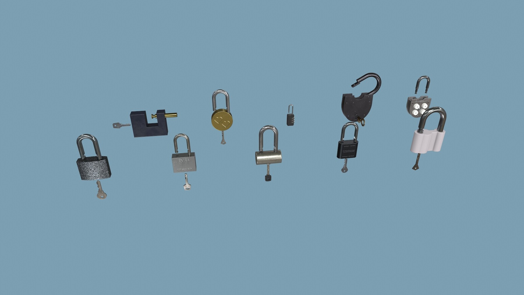 ArtStation Padlocks Pack Game Assets