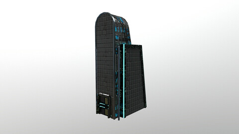 Cyberpunk City - Building 21 - ETH Skyscrape