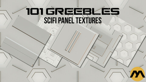 101 Greebles Scifi Panel Textures