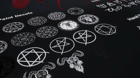 Demon Decal Package + AI SOURCES ( FULL VECTOR )