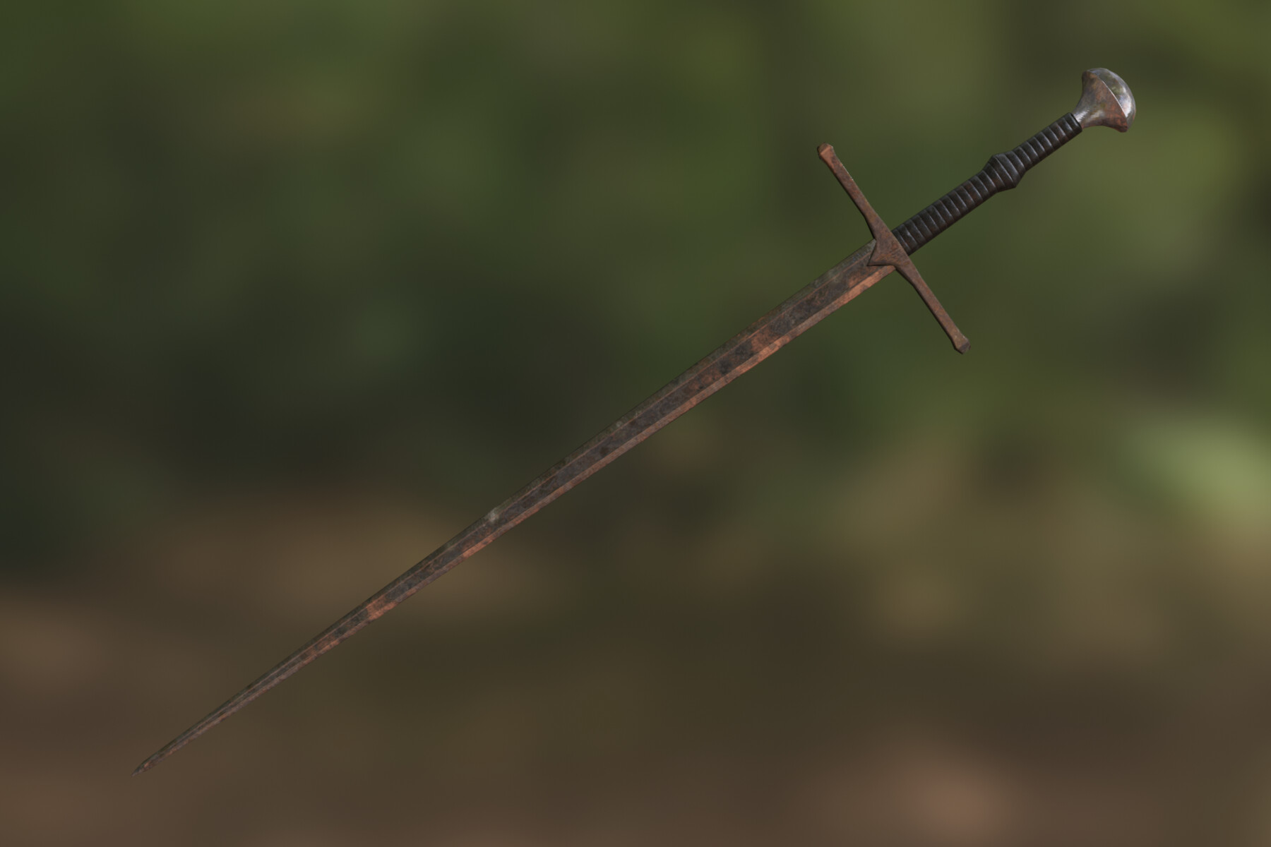 ArtStation - Medieval Rusted Longsword | Game Assets