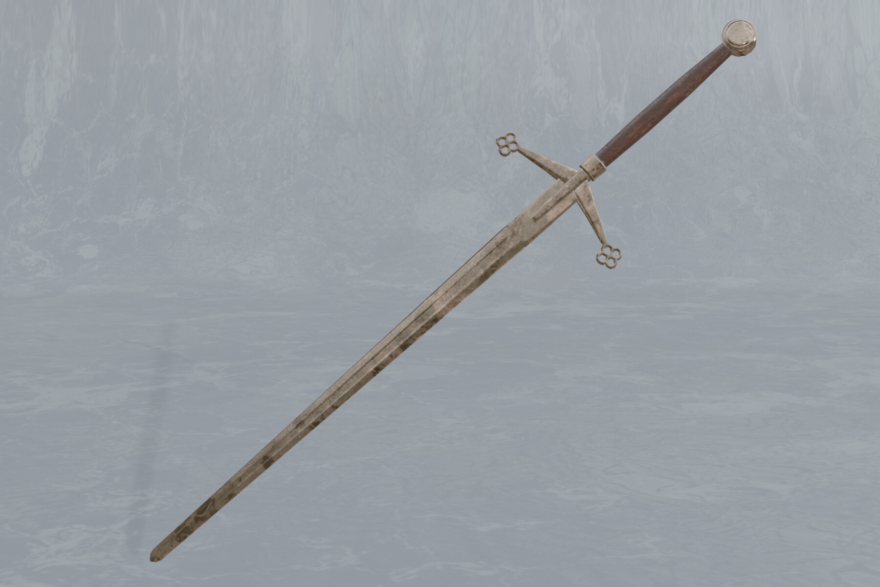 ArtStation - Rusted scottish claymore - two-handed sword | Game Assets