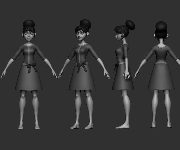 ArtStation - Body Basemesh - Stylized Female | Resources