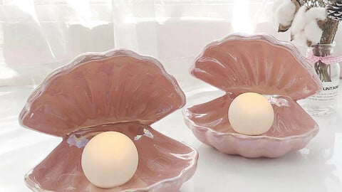 Shell mood light/jewelry box