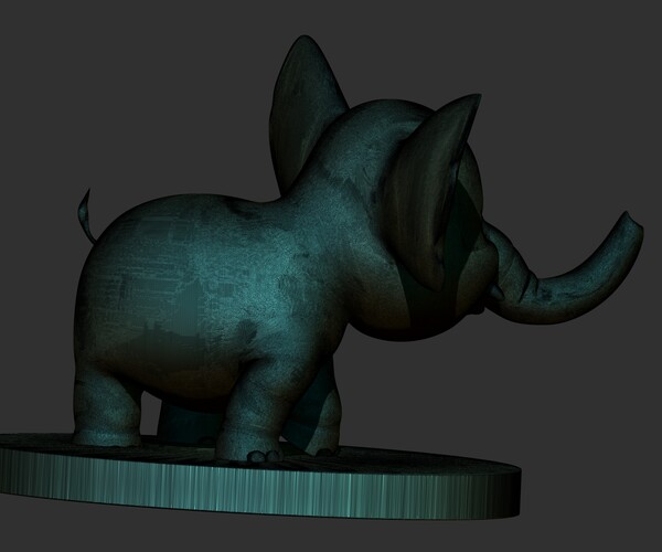 ArtStation - Baby Elephant 3d print | Resources