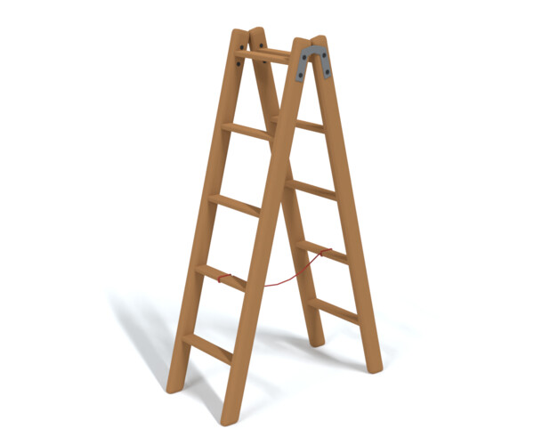 ArtStation - Low Poly Cartoon Wooden Ladder | Game Assets