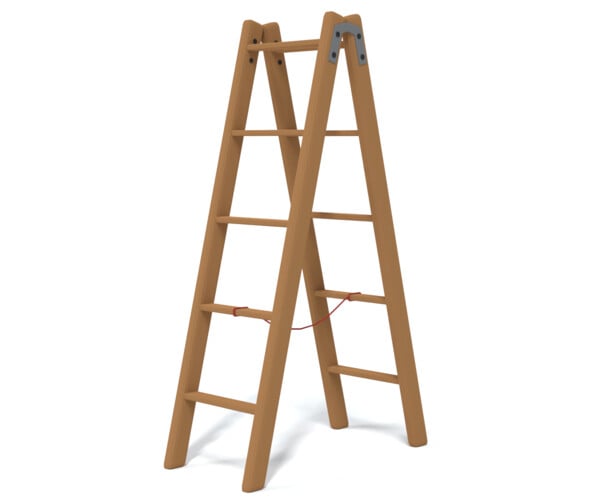 ArtStation - Low Poly Cartoon Wooden Ladder | Game Assets