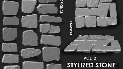 Stylized Stone IMM Brushes 21 in one Vol. 2