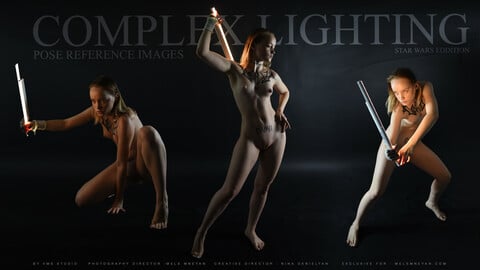 COMPLEX LIGHTING POSES REFERENCE PICTURES 400+