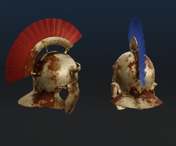 ArtStation - Rusted Roman Helmet - Ancient Helmet | Game Assets