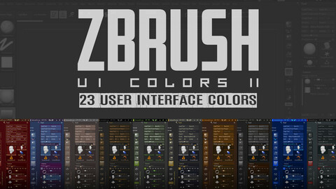 ZBrush UI Colors II: User Interface Colors