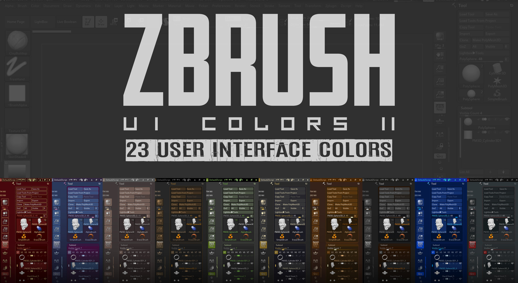 zbrush 2 color