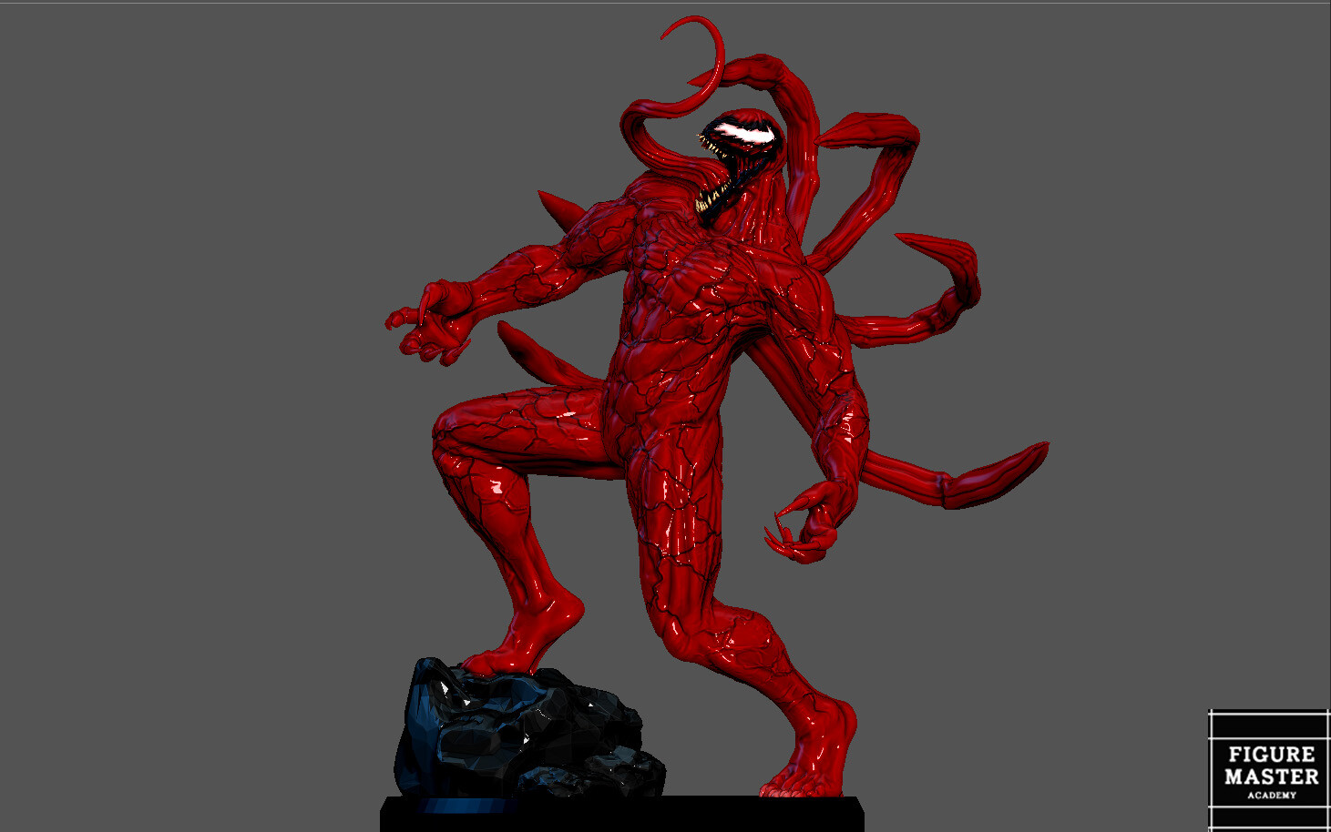 ArtStation - CARNAGE VENOM MOVIE Woody Harrelson STATUE 3D PRINT ...