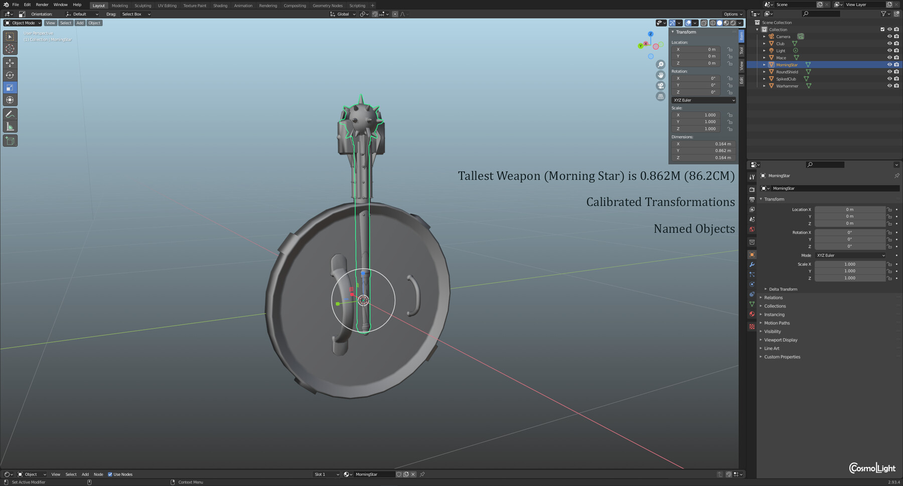 ArtStation Medieval Fantasy Crushing Weapons Pack Game Assets