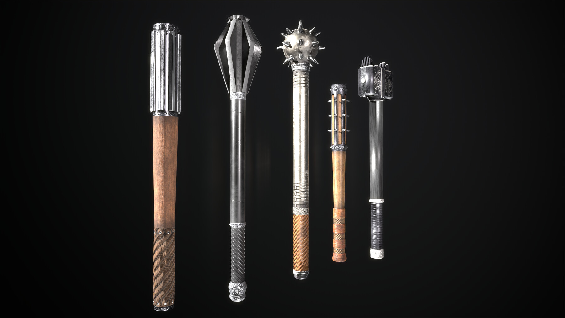 ArtStation Medieval Fantasy Crushing Weapons Pack Game Assets