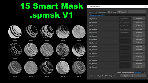 Substance Painter SMART MASK  (.spmsk)   V1
