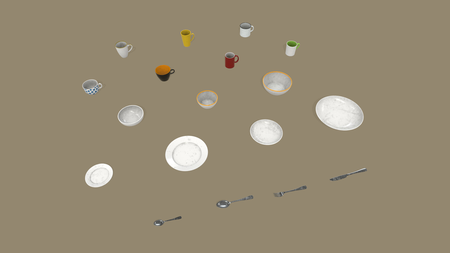 ArtStation Tableware Game Assets