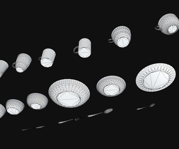 ArtStation Tableware Game Assets