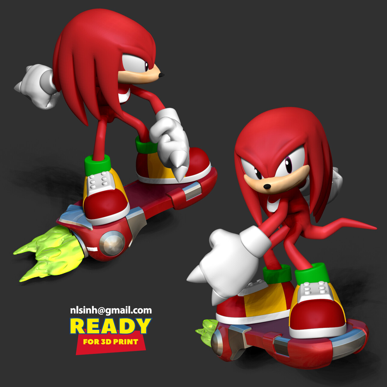 Sonic The Hedgehog 2 - 3D Print Model by Sinh Nguyen