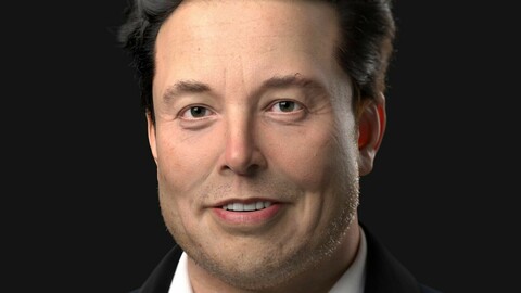 Elon Musk 3D Character Model