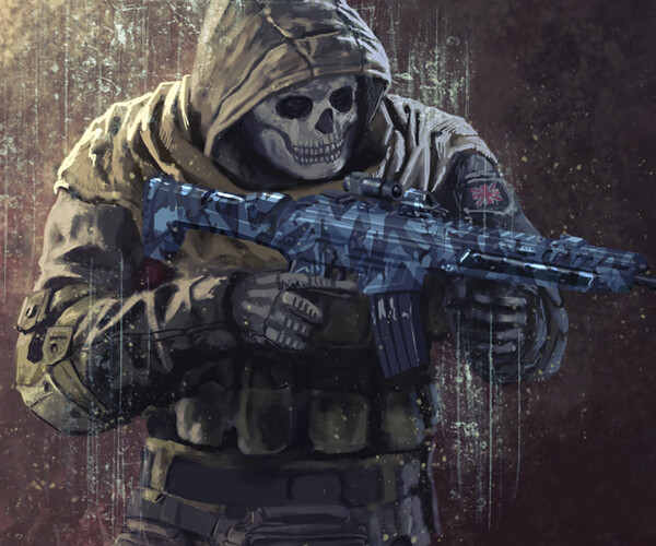 ArtStation - Ghost inspired by Modern Warfare 2