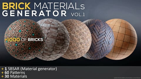 Brick Materials Generator vol.1