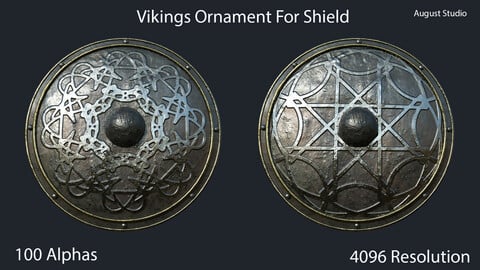 Vikings Ornament For Shield