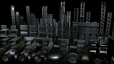 [Unitypackage] Industrial Construction Item Pack