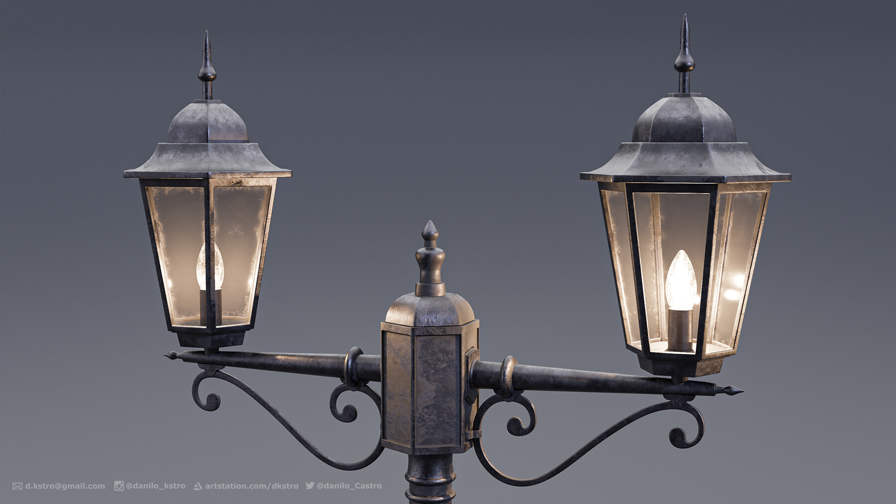 ArtStation Classic Lamp Post 3D model Resources