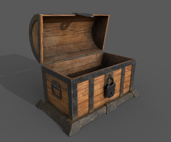 ArtStation - Chest Low-poly 3D model | Resources