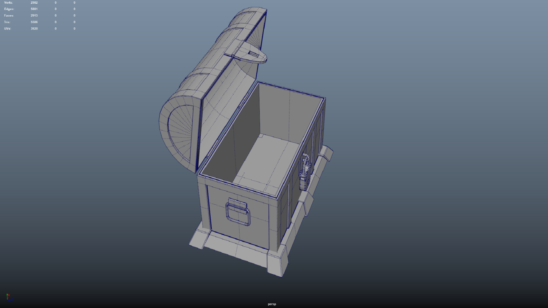ArtStation Chest Lowpoly 3D model Resources