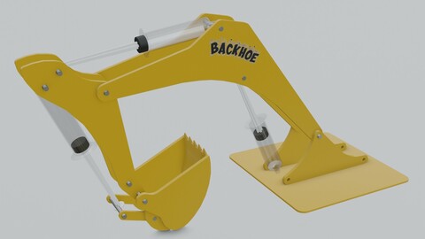 Toy Excavator (rigged)