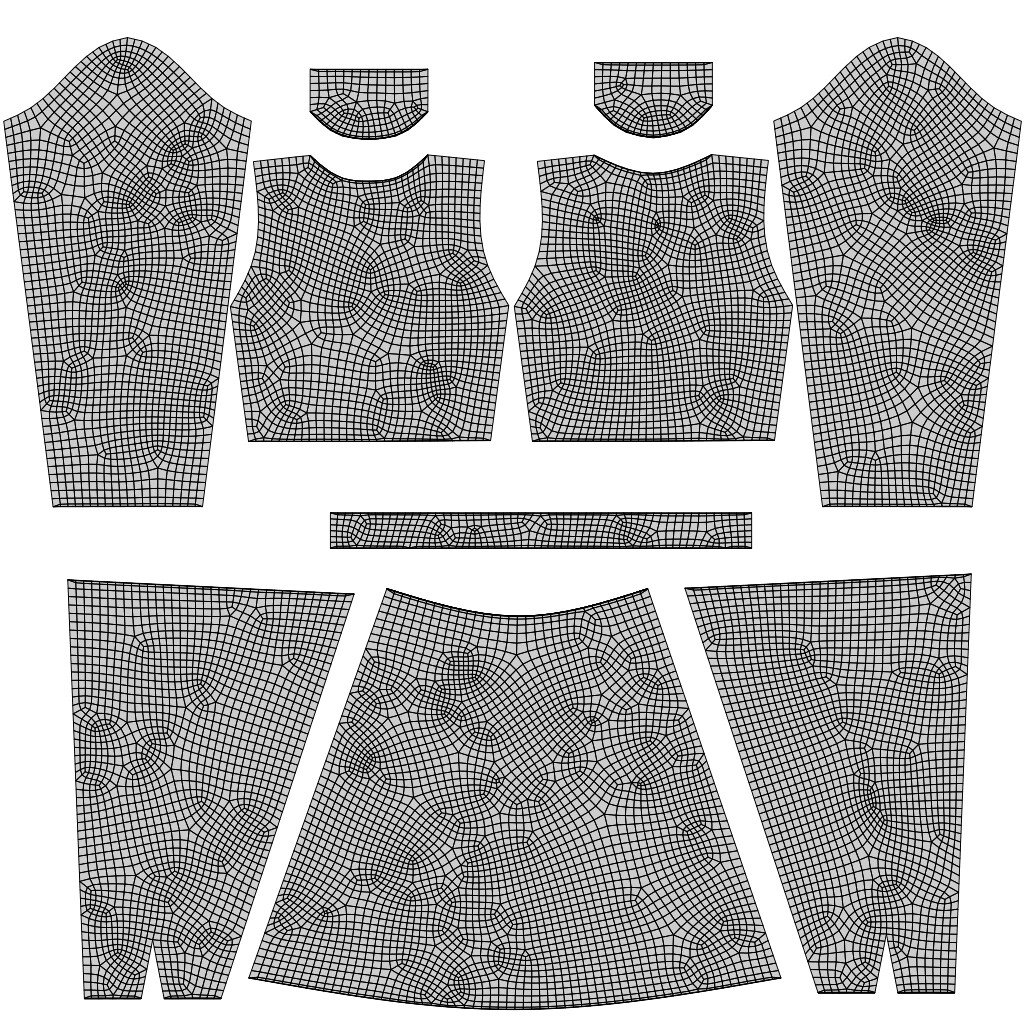 ArtStation - 3D Christmas outfit - Turtleneck sweater and Skirt | Resources