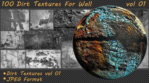 100 Dirt Textures For Wall Vol 01