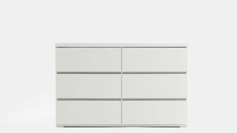 Maiden 1200 wide 3-tier storage chest of drawers
